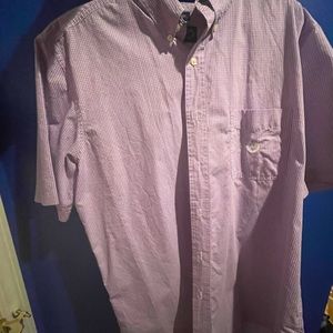 Large Light Purple Chaps Button Up Shirt